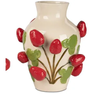 formano Dekovase Erdbeeren, Höhe: 28cm, Farbe: Mehrfarbig, Motiv: Erdbeeren