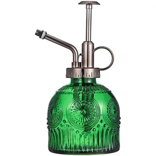 BESPORTBLE Glas-Pflanzen-Sprühflasche, 6,5 cm, grüne Glas-Wassersprühflasche mit oberer Pumpe, Vintage-Pflanzengießkanne, kleiner Pflanzensprüher für den Innen- und Außenbereich, Zimmerpflanze, Grün