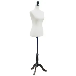 HOMCOM Schneiderpuppe Kleiderpuppe, Schaufensterpuppe, Schaumstoff, Holz, Metall, Weiß weiß