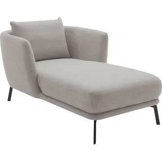 SCHÖNER WOHNEN-Kollektion Chaiselongue Pearl - 5 Jahre Hersteller-Garantie, auch in Bouclé. Recamiere, bequem, Maße (B/H/T): 101/71/161 cm, Füße aus Metall silberfarben