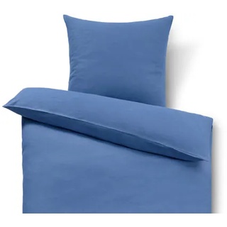 Bettwäsche aus gewaschenem Leinen - dunkelblau - Leinen- Maße: 155 x 220 cm