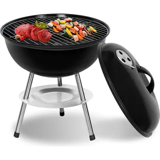 Sunjas Holzkohlegrill tragbar schwarz