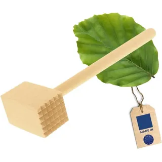 Hofmeister Fleischklopfer Buchenholz Fleischklopfer Schnitzelklopfer braun