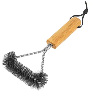 Flintronic Grillbürste, Grill Reinigungsbürste, Grill-Stahlbürsten, Grillreiniger Bürste, Grill-Drahtbürste mit Holzgriff, für Alle Arten von Grillrost
