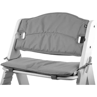 Tinydo® Hochstuhl Sitzkissen für Hauck Alpha, Hellgrau | Ergonomisches Memory-Schaum Kissen zur Rückenentlastung, Sitzpolster extra dick, Sitzverkleinerer Auflage ohne Verrutschen