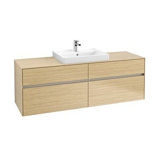 Waschbeckenunterschrank 160 x 55 cm Nordic Oak