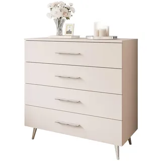 Lookway Kommode, Kaschmir, Silber, Holzwerkstoff, 95x90x40 cm, Wohnzimmer, Kommoden & Sideboards, Kommoden