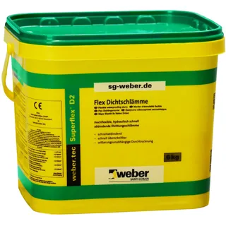 bdllmdes weber.tec Superflex D2 Flex Dichtungsschl„mme 2k Abdichtung Flexdichtung 6kg