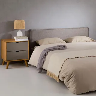 Idimex Kopfteil Klao 160 x 190 cm Grau