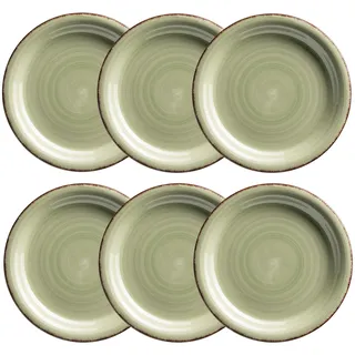 Mäser Dessertteller 19,5 cm Olivgrün 6er Set