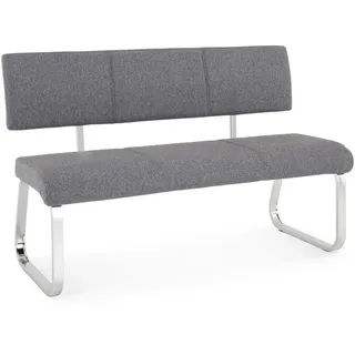 Idimex Sitzbank VILAS Grau 136 x 89 x 59 cm
