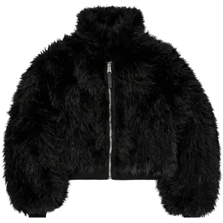 Alpha Industries Damen CWU-45/P Fur Bomberjacke, Black, M