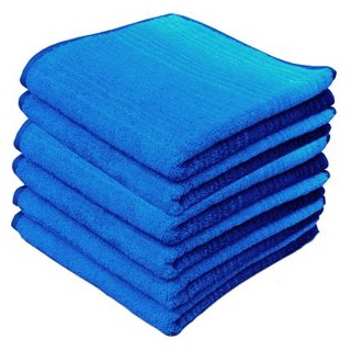 Dyckhoff Handtuch Colori Set, 50 x 100 cm, 100% Baumwolle, blau, 6 Stück