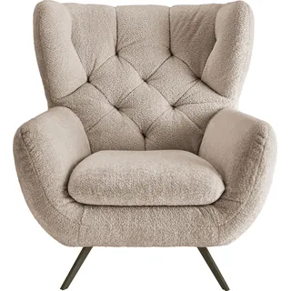 Candy Ohrensessel Beatrice 100 x 106 x 95 cm Braun Polyester