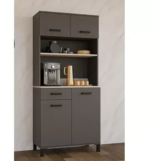 Stolarz-Lempert Buffetschrank Linda  (Breite: 80 cm, Anthrazit)