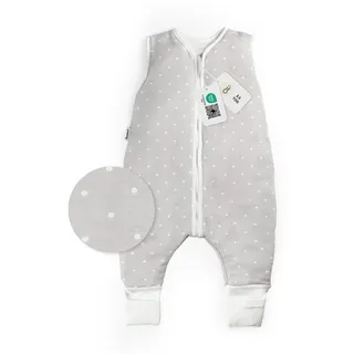 Ehrenkind Babyschlafsack Schlafsack mit Füßen 2.5 TOG, Bio-Baumwolle, Ganzjahr (Standard by OEKO-TEX, 100% Bio-Baumwolle, Ganzjahresschlafsack mit Beinen, 2.5 TOG), Baby Schlafsack, Schlafsack Baby grau 100