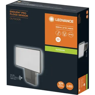 LEDVANCE Endura Pro Flood Sensor 840 dark grey 228849
