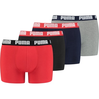 Puma, Herren, Unterhosen, Basic, Rot, (S, 4er Pack)