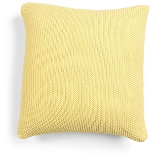 Marc O'Polo Home Dekokissen Nordic knit, aus gestrickter nachhaltiger Baumwolle gelb