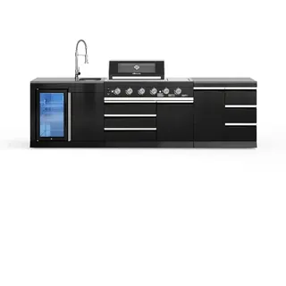 BB-M3 Outdoorküche | Gasgrill | Cool-Clean | Prep - Schwarz