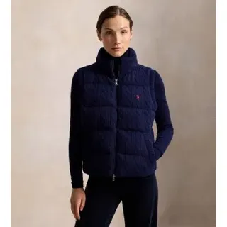 Polo Ralph Lauren für Damen. 211B29132002 Weste aus Wolle und Kaschmir in Marineblau (L), Lässig