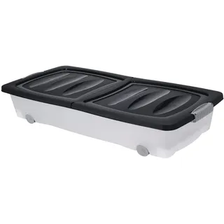 Mojawo Rollerbox Unterbettbox auf Rollen mit Deckel 80 x 40 x 17 cm