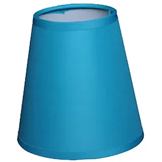 Dirk Davids Leuchten GmbH Lampenschirm Lampenschirm Aufstecker Aqua Blau Kronleuchter Klemmschirm blau