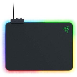 Razer Firefly V2 - Gaming-Mauspad mit mikrotexturierter Oberfläche und Chroma RGB-Beleuchtung (Kabelhalter, umlaufende Kantenbeleuchtung, rutschfest) Schwarz