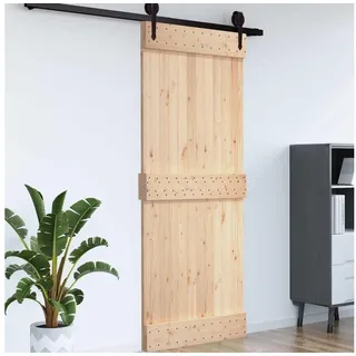 vidaXL Glatte Tür Narvik 70x210cm Massivkiefer (unbehandelt) Natur Vidaxl