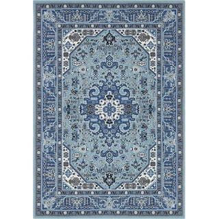 Teppich Skazar Isfahan, NOURISTAN, rechteckig, Höhe: 9 mm, Kurzflor, Orient, Teppich, Vintage, Esszimmer, Wohnzimmer, Flur blau 80 cm x 150 cm x 9 mm