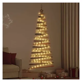 vidaXL Weihnachtsbaum mit Beleuchtung Natur 180 cm