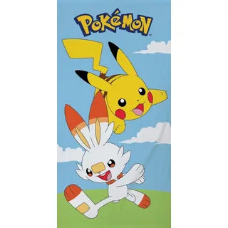 OEM Pokemon Pikachu Badetuch 70 x 140 cm mehrfarbig