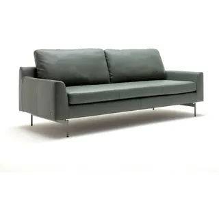 Rolf Benz Sofa 510 Mioko Leder Grüngrau