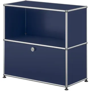USM Haller Sideboard, mit einer Klapptür Stahlblau
