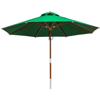 anndora® Sonnenschirm Terassenschirm 3,5 m rund Dunkelgrün