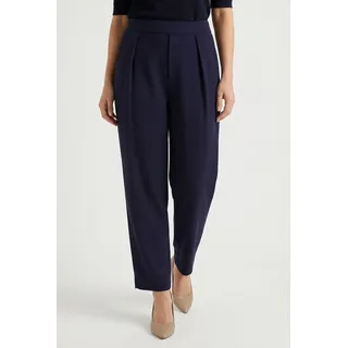 RICHROYAL Bundfaltenhose im Barrel-Fit blau XL