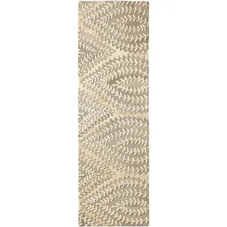 Teppich HEINE HOME Gr. 3, grau (grau, beige), B:90cm H:20mm L:160cm, Kunstfaser, Polyester, Wolle, Teppiche, Teppich