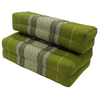 my Hamam Yogakissen Yoga Meditationssitz faltbar 50x70x12 cm grün, orientalisches Muster, angenehm, weich, unterstützend grün