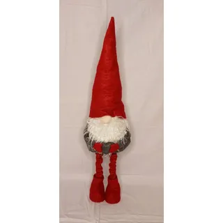 Wichtel rot Teleskop Beine 39-84cm Weihnachtsdeko Weihnachtswichtel Weihnachten