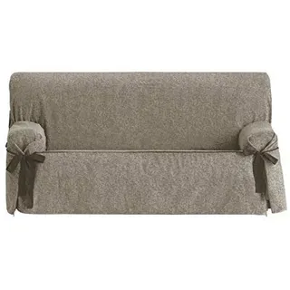 Eysa Dream nicht elastisch mit krawatten sofa überwurf 3 sitzer, Chenille, Braun (31-nerz),70 x 110 x 230 cm, 1 Einheit