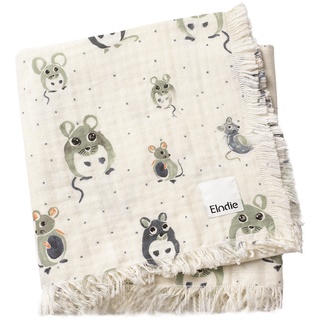 Mulldecke Soft Cotton – Forest Mouse Max (70X100) In Weiß