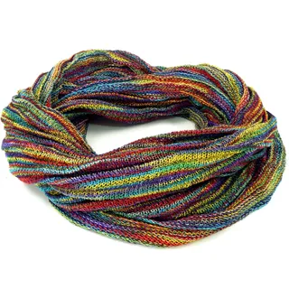 Guru-Shop Halstuch Weicher Loop Schal Stola, Magic Loopschal,.. bunt