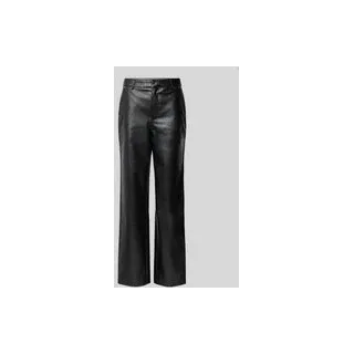 Stoffhose in Leder-Optik Modell 'Insa' - LeGer Studio Kollektion, Black, 40