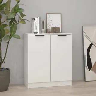 Sideboard Beistellschrank fuer Flur, Kueche, Esszimmer und Wohnzimmer Kommode Hochglanz-Weiß 60x30x70 cm Holzwerkstoff XJYX42837 BonneVie
