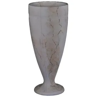 Xlmoebel Dekovase Antike Vase mit Medusa-Design in elegantem Stil (1 St., Griechische Vase XVIII 65 cm Hoch -Material:Acryl/Stuck), Hergestellt in Europa beige|grau
