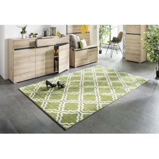 Teppich MY HOME "Debora" Teppiche Gr. B/L: 240 cm x 320 cm, 13 mm, 1 St., grün Esszimmerteppiche Kurzflor, Teppich gemustert, geometrisches Design, weich
