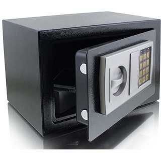 BITUXX Elektronischer Möbeltresor Minitresor Wandtresor Wandsafe Schranktresor Geldsafe Schwarz Bituxx