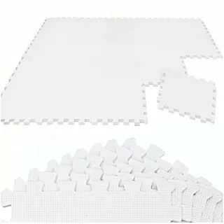 LittleTom 18 Teile Spielmatte Baby Puzzlematte - 30x30 Krabbelmatte Bodenmatte Kinderzimmer