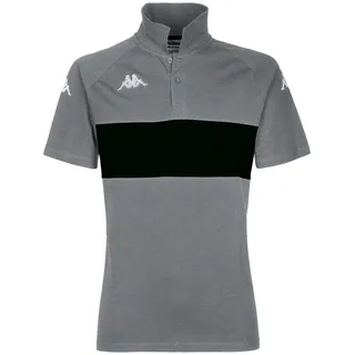 Kappa Dianetti Kurzarm-poloshirt - Grey Melange / Black - S
