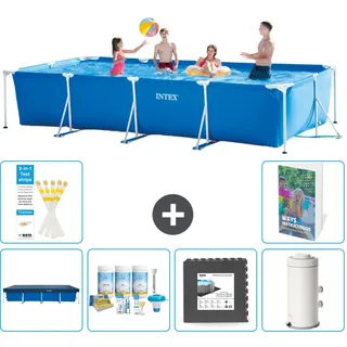 Rechteckiger Frame Pool - 450x220x84 Cm - 7-teilig  S64
